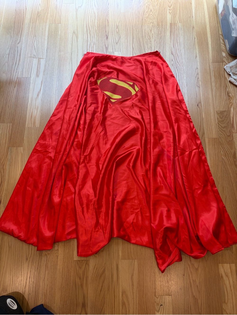 Red Superman Cape with Yellow Emblem